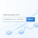 Buzhala WEB Whois lookup interface for searching domain names or IP addresses